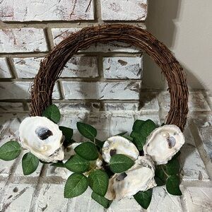Oyster Shell Grapevine Wreath